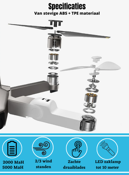 Festilator® 3 in 1 powerbank met ventilator en zaklamp